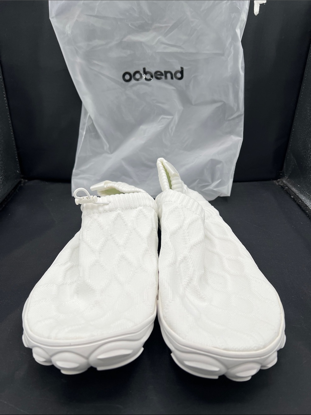 Men's White Quilted Slip-On Athletic Sneakers